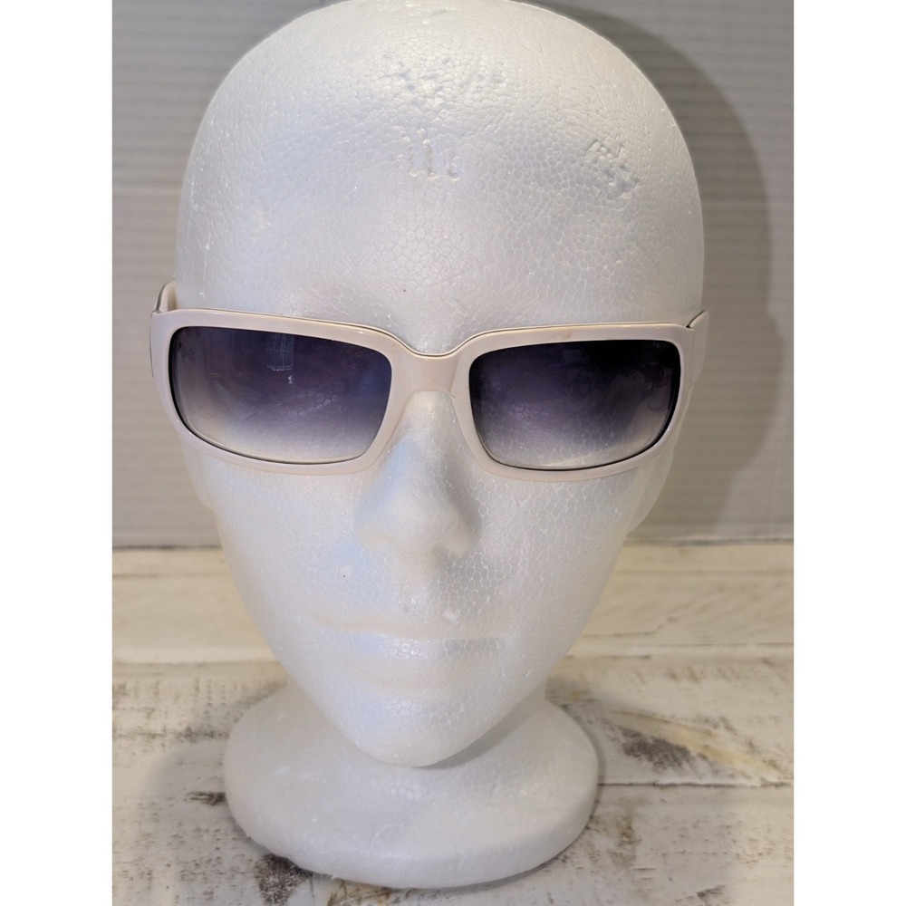 Vtg Ralph Lauren Sunglasses White Rectangular/Gradient Lenses Y2K Retro